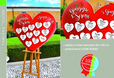 Tableau de Mariage "Cuore"